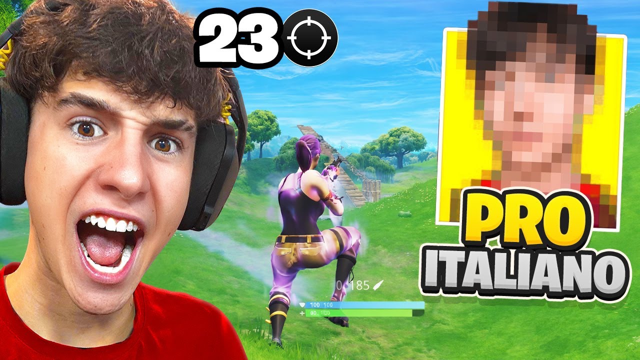 Il PLAYER pi&ugrave; forte in ITALIA entra per fare il provino e... Fortnite ITA