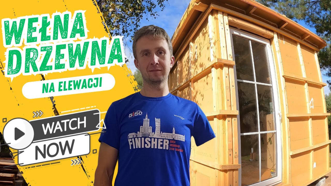 Wełna drzewna na elewacji ? #diy #budowadomu #domszkieletowy
