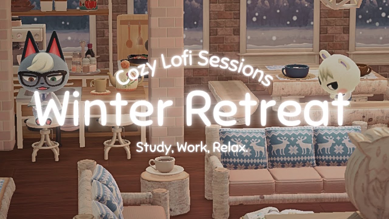 Winter Retreat❄️Raymond and Marshal❄️Study, Work, Relax|Animal Crossing Ambience|Lofi Music