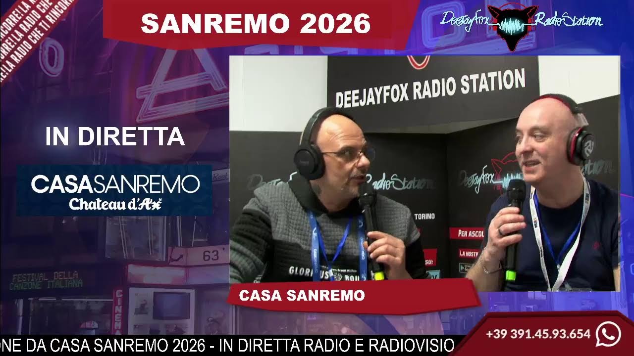 Martedì 24 diretta da Casa Sanremo Andrea e Roby