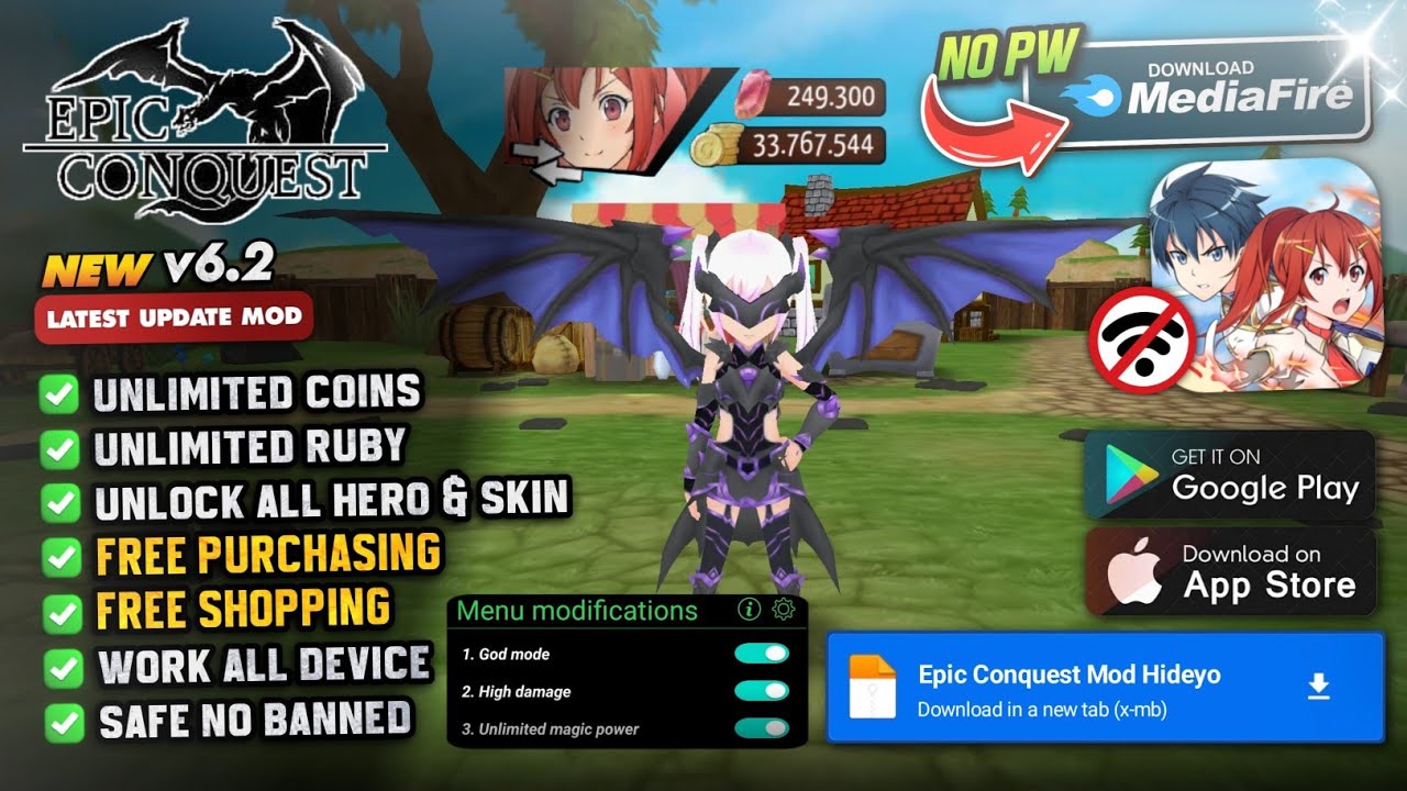 Epic Conquest Mod Apk v6.2 Неограниченные монеты, бесплатные покупки Ruby &mdash; разблокируйте всех пе...