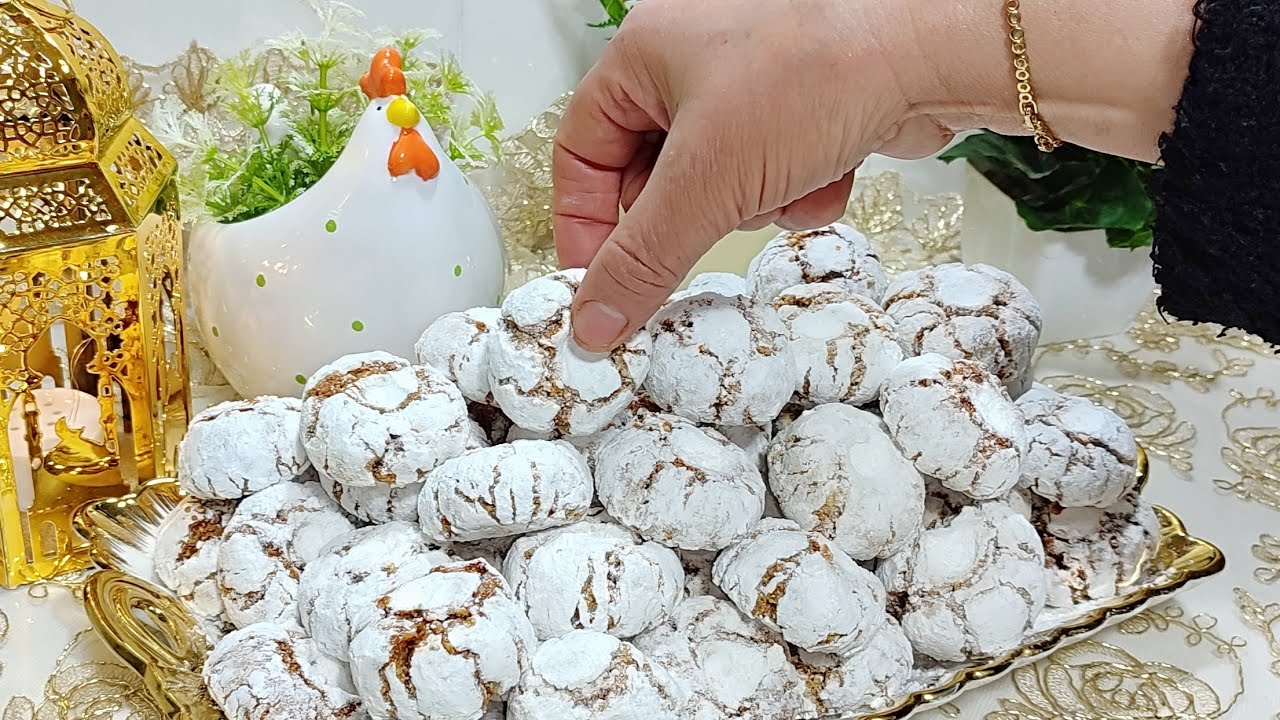 حلويات العيد 2025 غريبة كاوكاو المعلكة بنكهة متخطرش على البال خطيرة فالمذاق 😋سهلة وهشيشة وناجحة💯