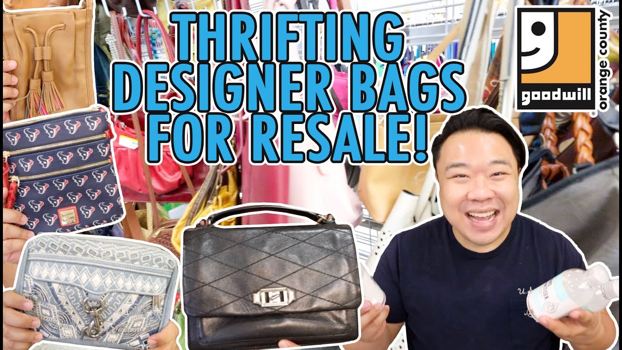 I THRIFTED  DESIGNER HANDBAGS AT THE THRIFT FOR RESALE! #HADRIANTHRIFTS #TRIPTOTHETHRIFT #THIFTHAUL