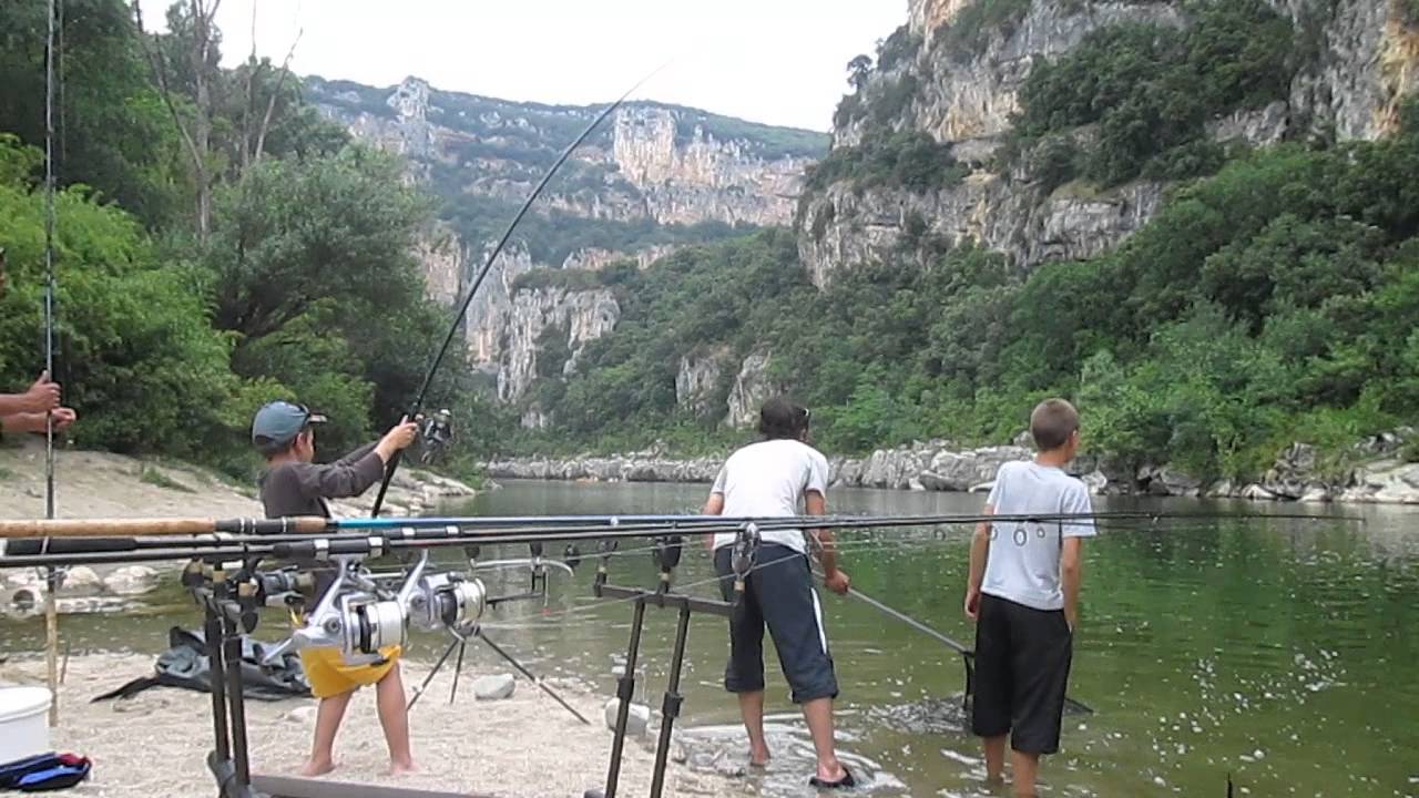 Stage canoë pêche ds les Gorges de l'Ardèche