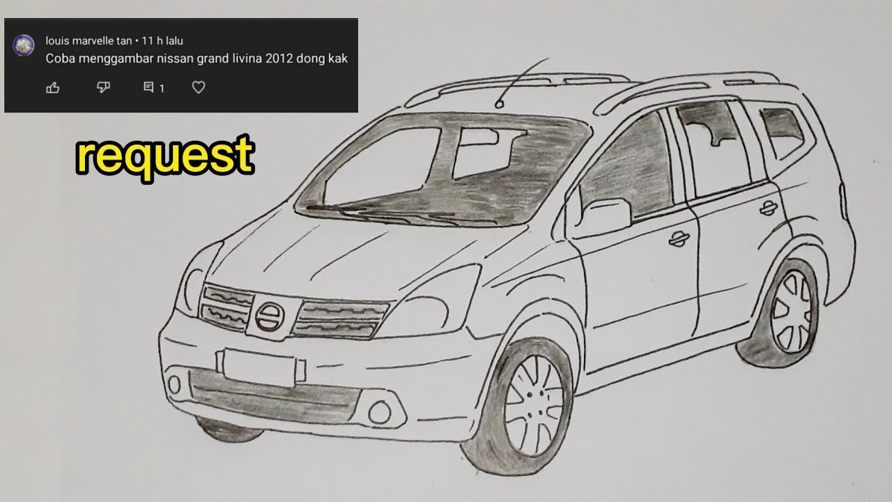 Menggambar Nissan Livina 2012!! || Draw Nissan Livina!!