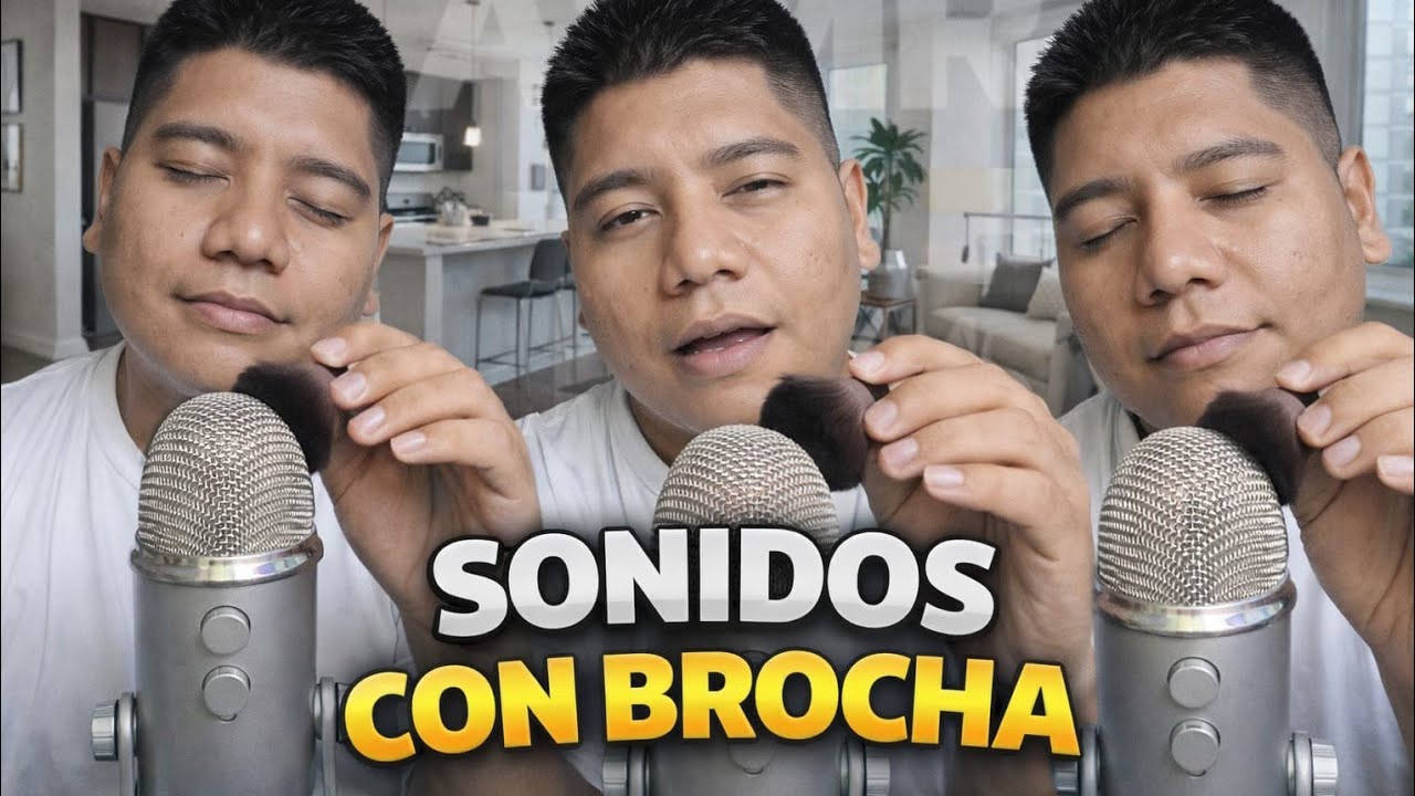 ASMR ESPAÑOL sonidos con brocha relajante