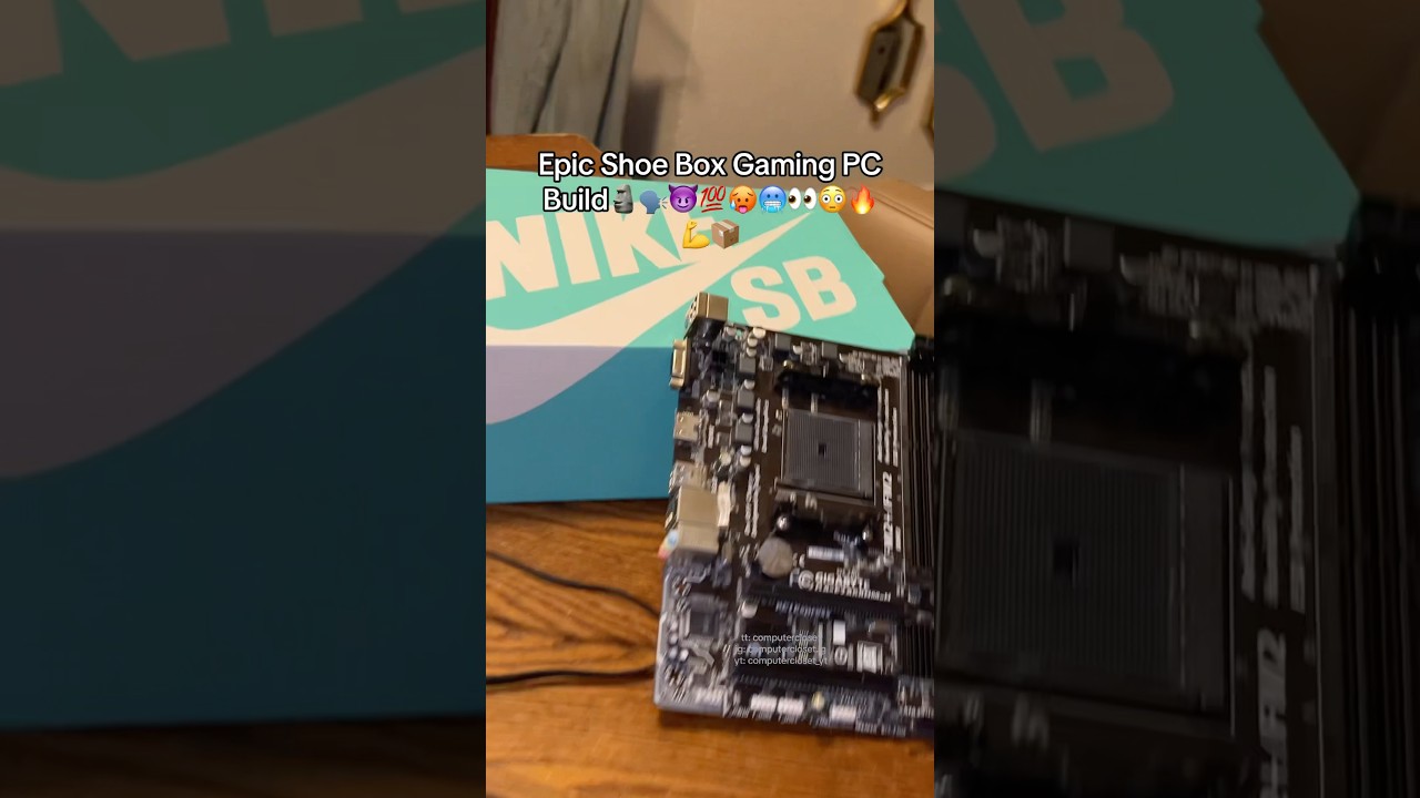 Anything is a PC case if you&rsquo;re brave enough 🥵😈🥶💯🗣️🔥 #pc #pcbuild #nike #computer