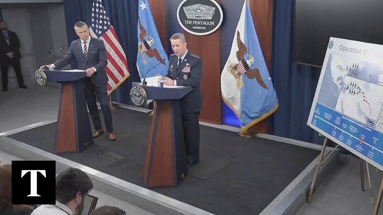 LIVE Pentagon Briefing After US Bombs Iranian Nuclear Facilities