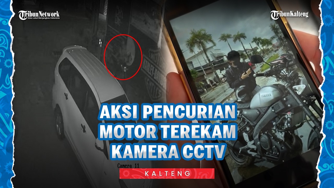 Terekam CCTV, Aksi Maling di Palangka Raya Bawa Kabur Motor yang Dinanti 6 Tahun