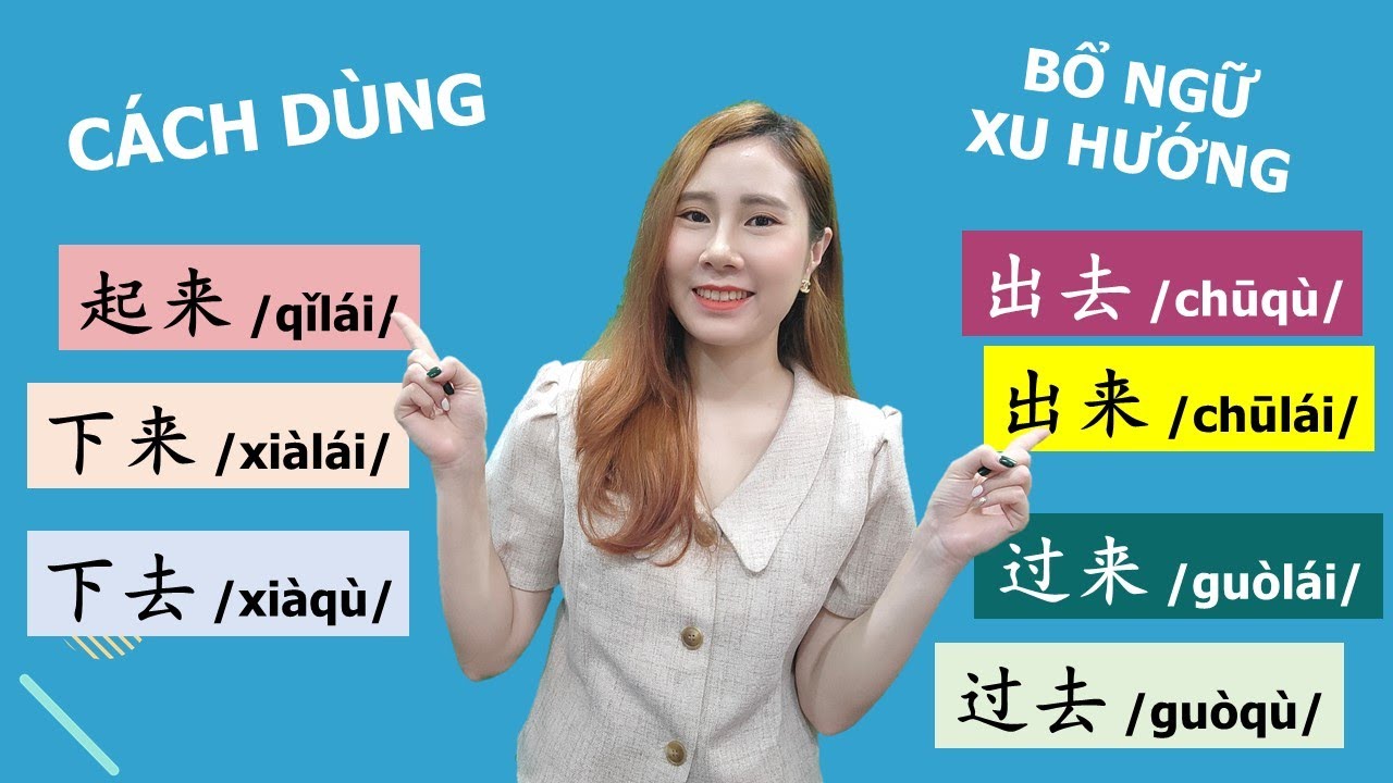 CÁCH DÙNG CÁC BỔ NGỮ XU HƯỚNG KÉP THƯỜNG GẶP TRONG TIẾNG TRUNG