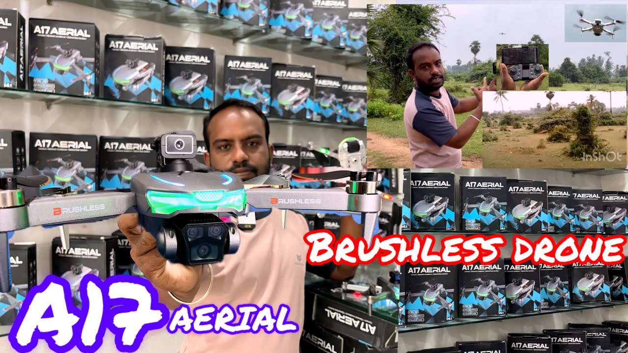 A17 Aerial brushless drone full review and unboxing flaying test