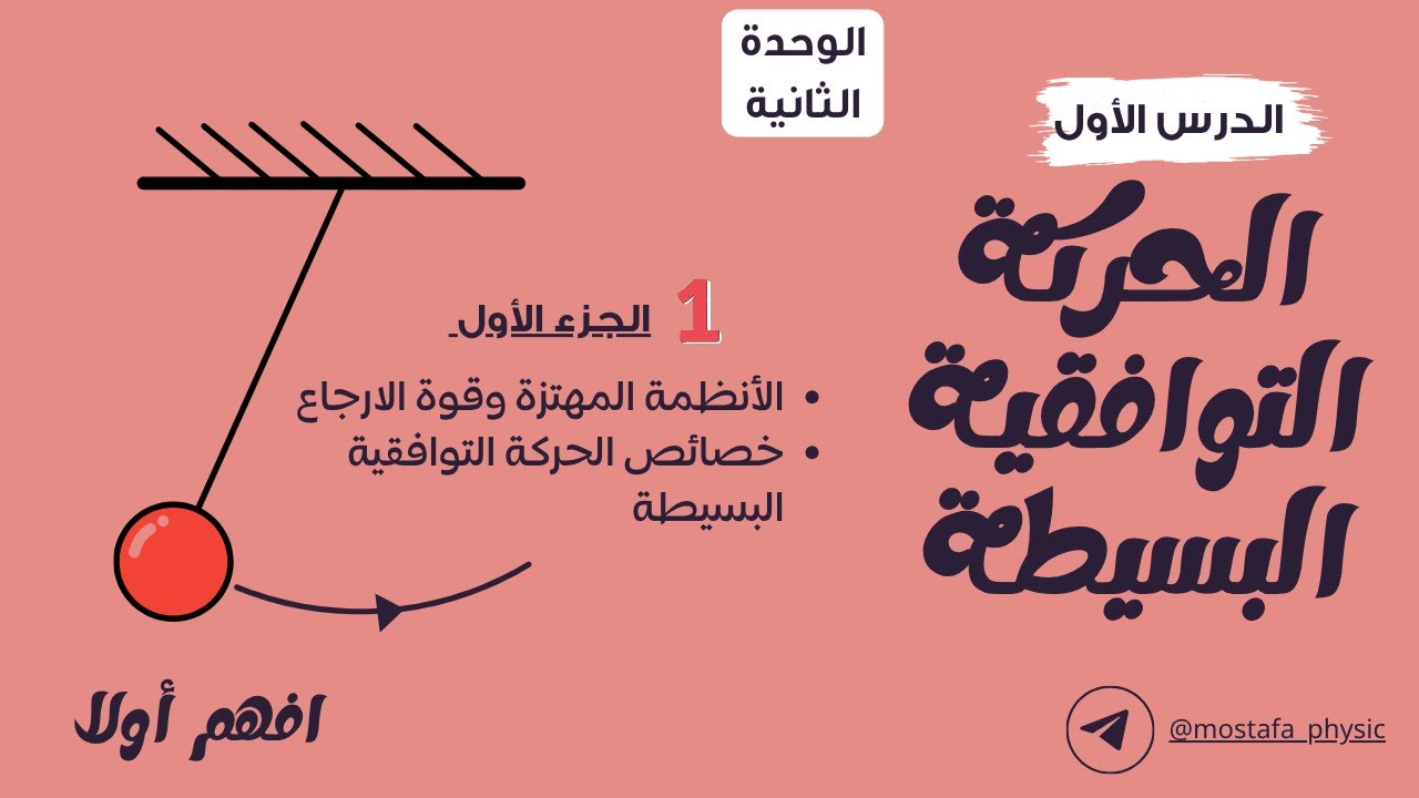 الحركة التوافقية البسيطة الجزء الأول