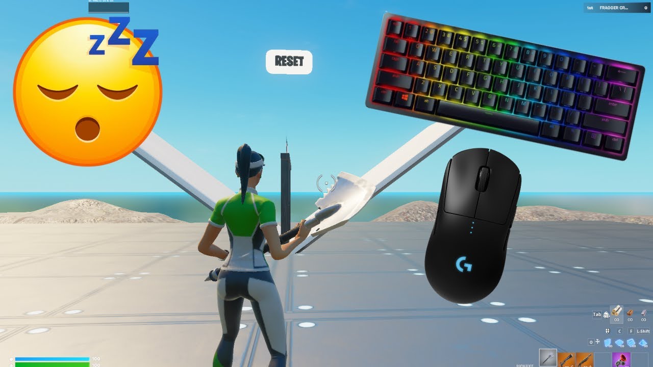 Razer Huntsman Mini ASMR 😴 1v1 Build Fights 🏆 Satisfying Keyboard Fortnite 240 FPS Smooth