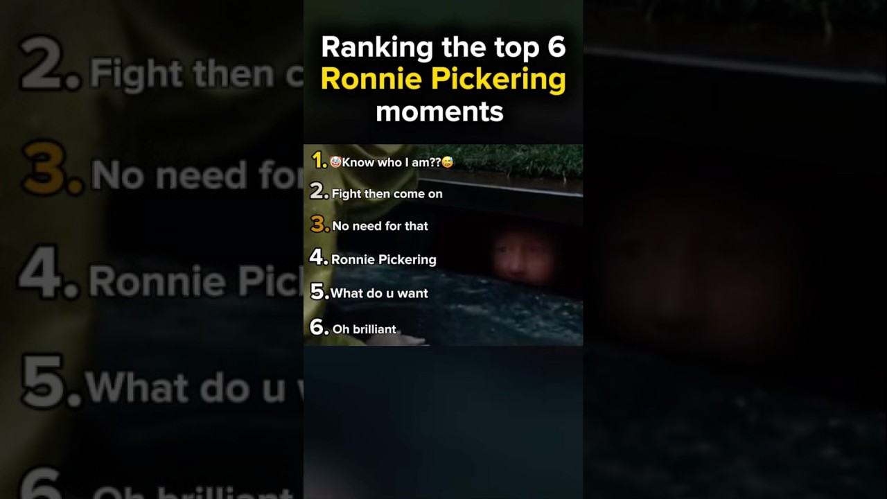 Ranking top Ronnie Pickering moments #ronniePickering #ronnie #top5 #funny #🇬🇧 #ukmemes