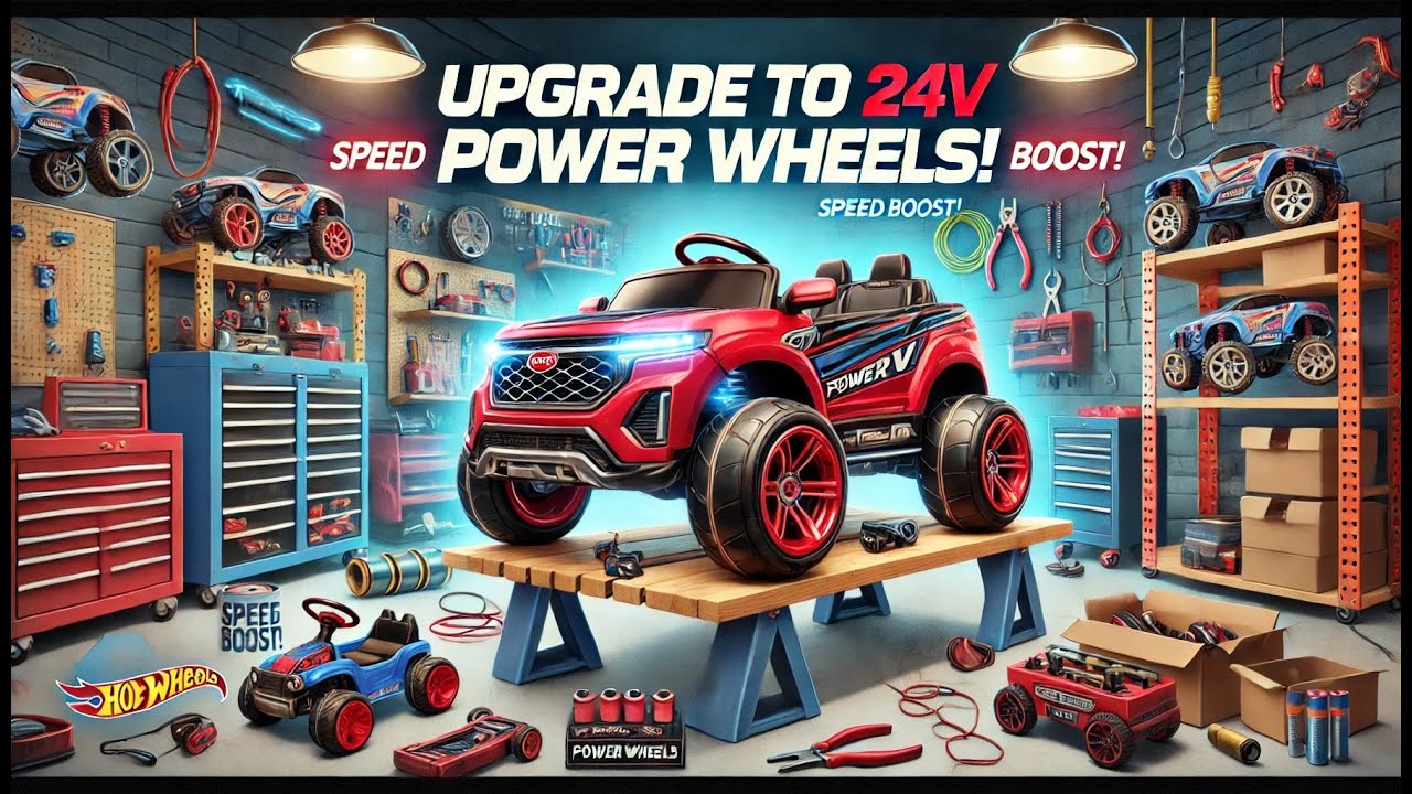 How to: Convert Power Wheels from 12V to 24V!