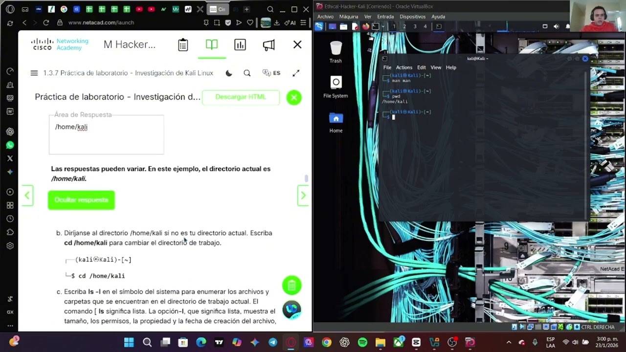1.3.7 Lab Investigate Kali Linux