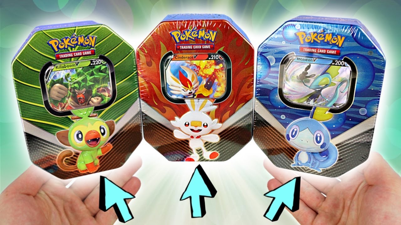 CHOOSE YOUR STARTER! Opening ALL 3 Galar Partner Pokemon Tins! *EARLY*