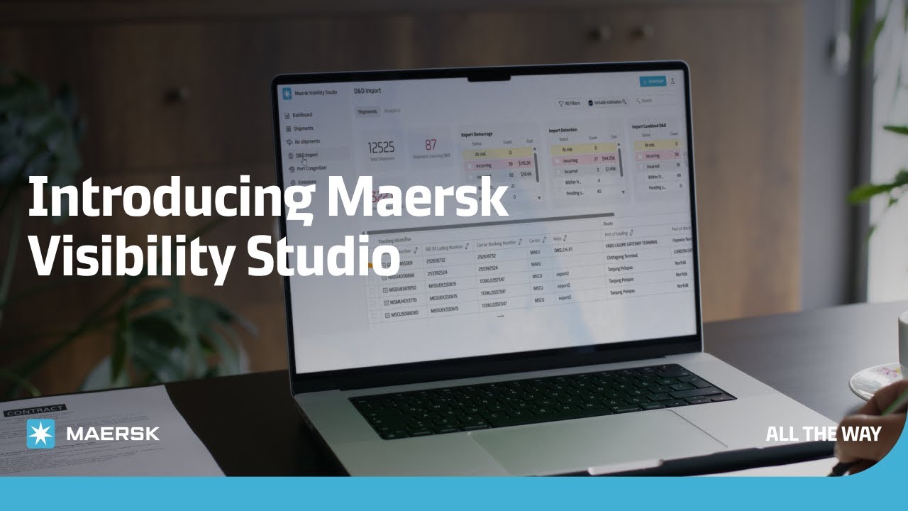 Maersk Visibility Studio: Smarter logistics with real-time data