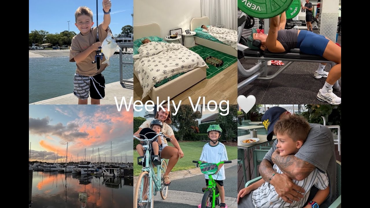 WEEKLY VLOG #2 - Bike rides, Boys new beds, Gym days + Fishing!