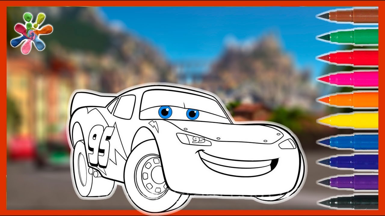 Тачки/Макуин//Раскраски для детей//Учим цвета и рисовать//Makuin cars//Coloring books for children