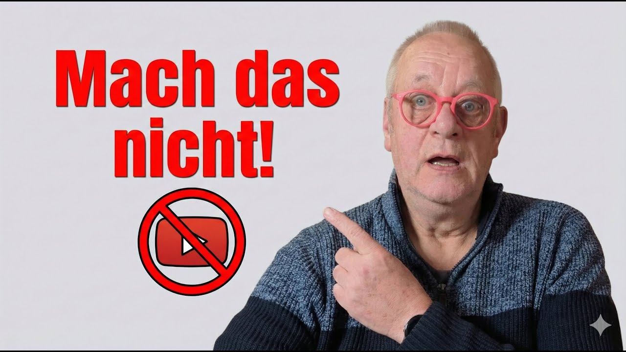 (Warnung) Diese 5 Fehler stoppen fast alle YouTuber Ü50