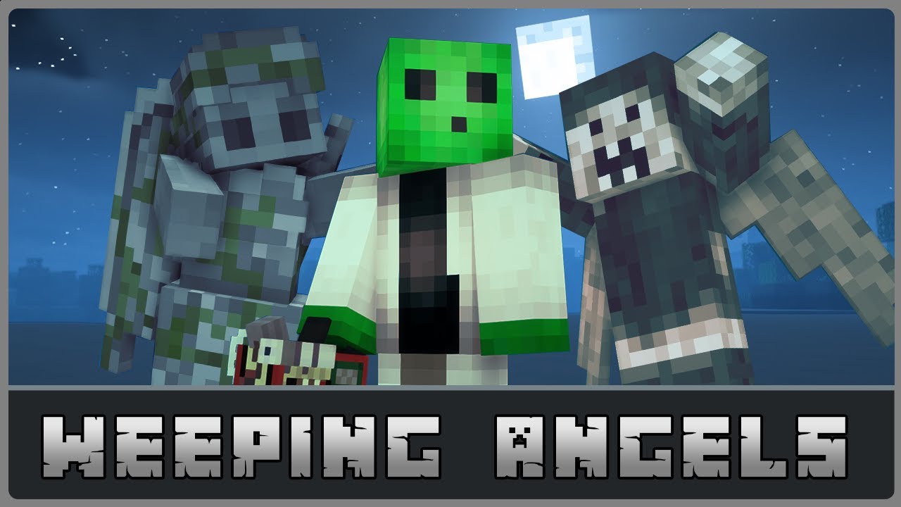 Minecraft - Демонстрация мода «Плачущие ангелы» для Doctor Who [Forge/Fabric 1.19.2]
