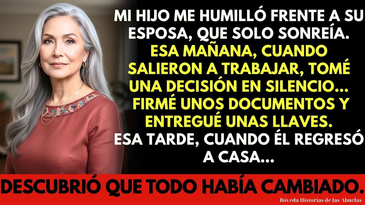 Mi Hijo Me Humilló Frente a Su Esposa… Lo Que Hice Mientras Estaban en el Trabajo Lo Cambió Todo