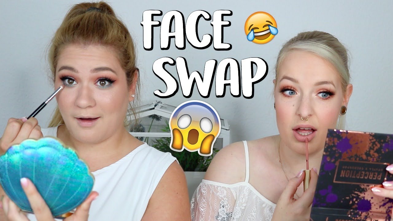 Face Swap mit Lisas MakeUp Heaven 😱 - wir tauschen unser Make Up 😂 I Frollein Tee