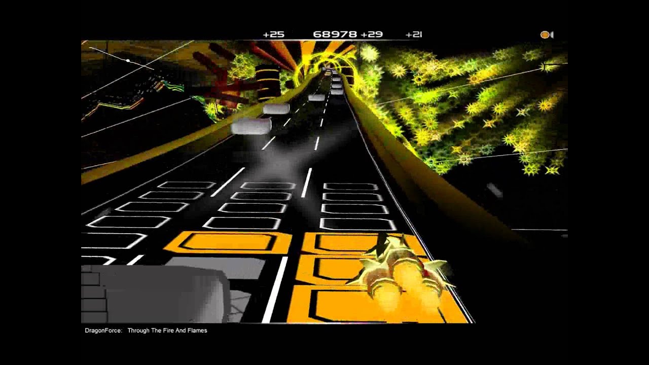Dragonforce Through The Fire And Flames - Audiosurf