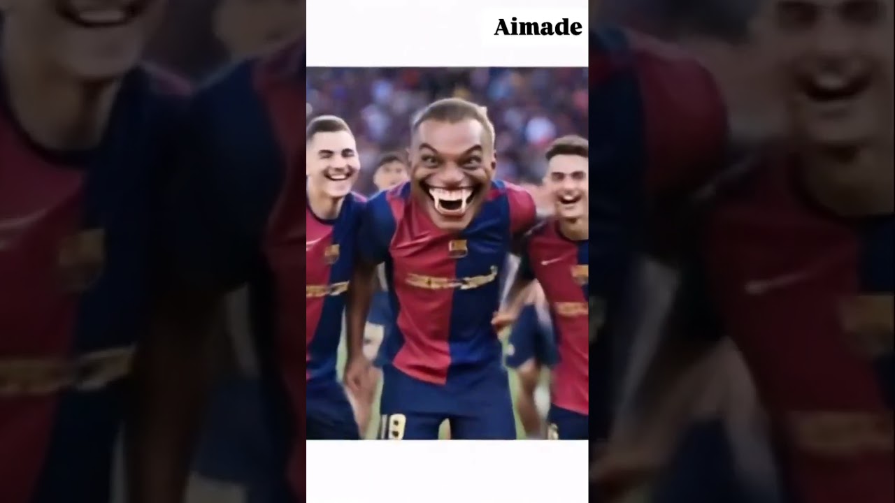 Lami creepy smile after wining laliga. #lami #ai #aimade #barcelona #laliga #aimade