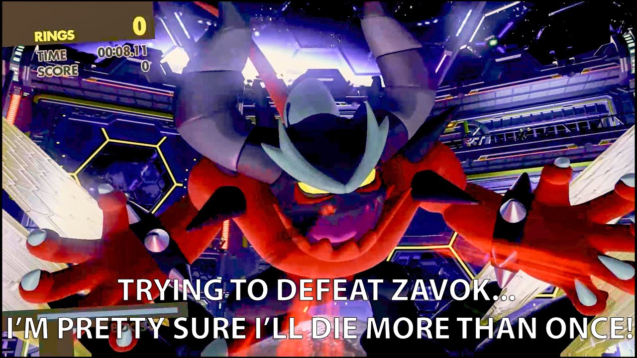 Trying to Defeat Zavok in Sonic Forces!