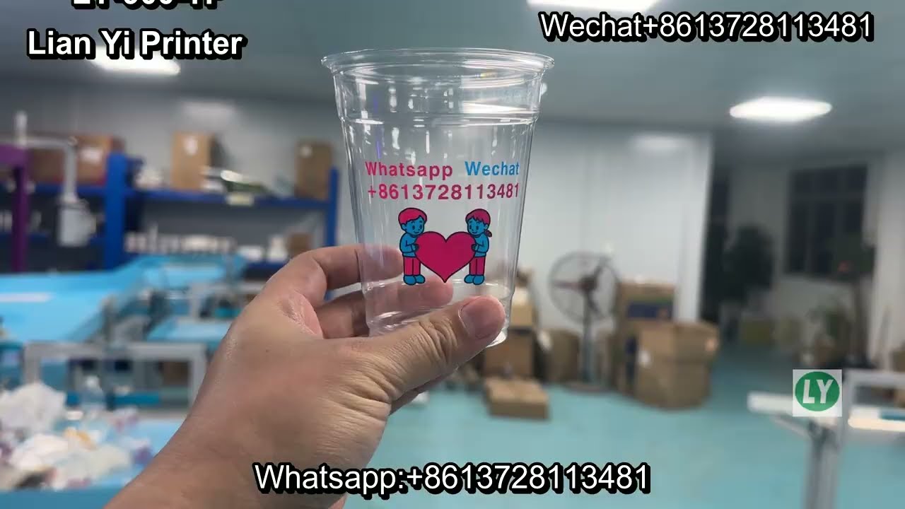 PET cup logo 3 color auto printing machine plastic cup precise auto screen printing machine