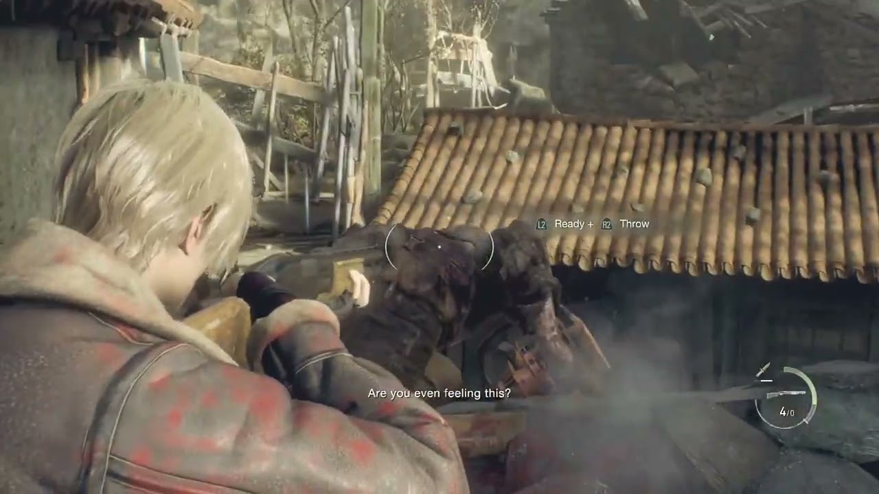 RE4 Remake, Easiest Way to beat the Chainsaw guy