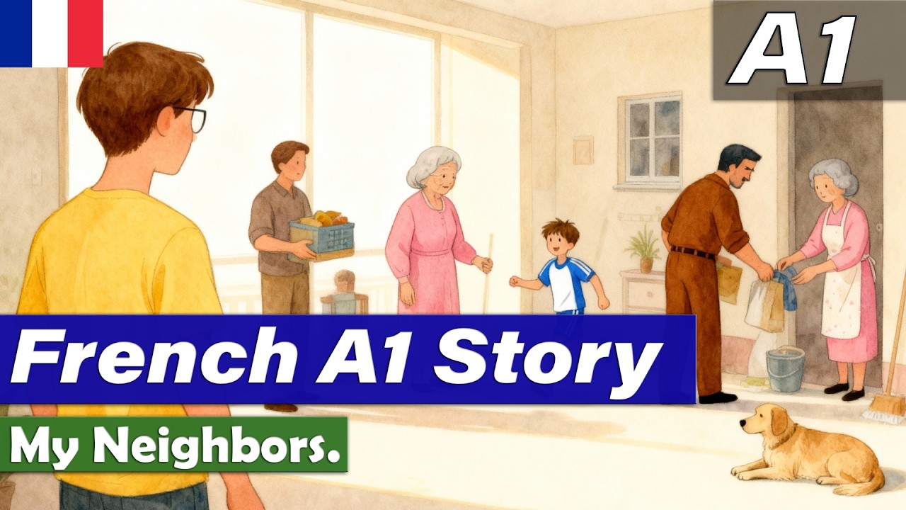 Learn French A1 | My Neighbors | Simple Story |
