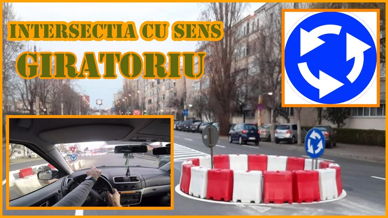 Sensul giratoriu Buzau, Cartierul 23 August. Scoala de soferi Buzau. Instructor auto Buzau.