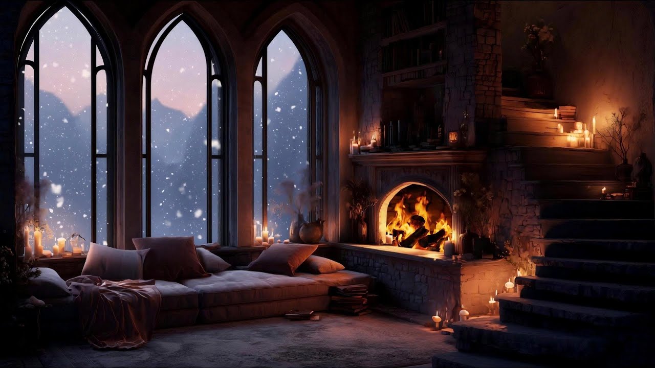 Warm Fire Inside, Snow Drifting Outside