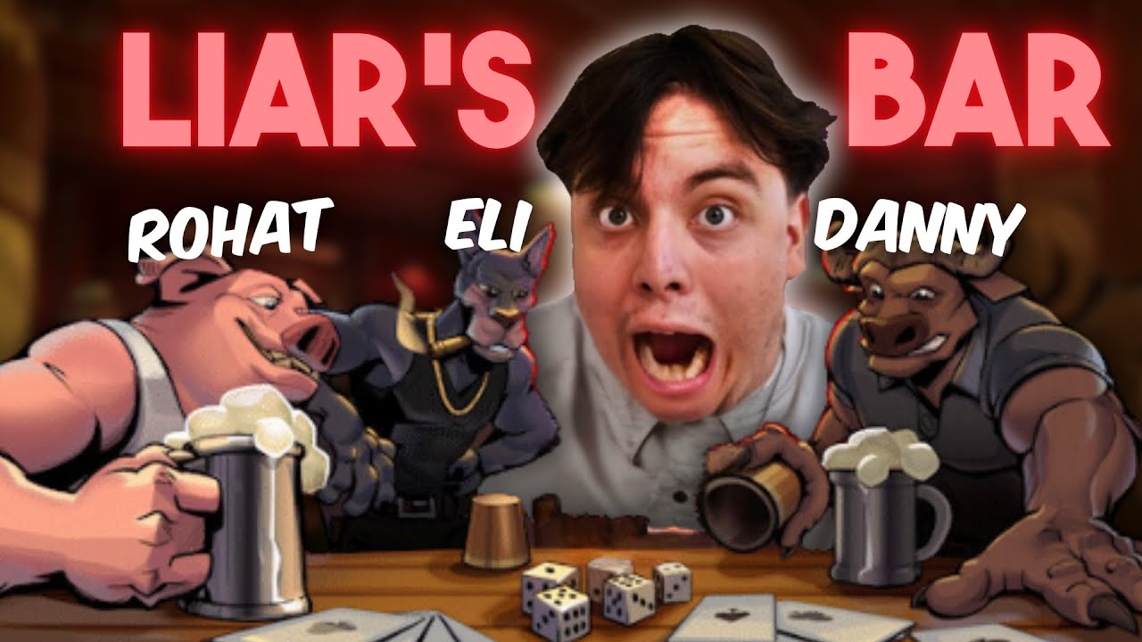 ALLE Gegen Einen? 🤣 LUSTIGSTEN Runden Liars Bar mit Eli, Rohat und Danny