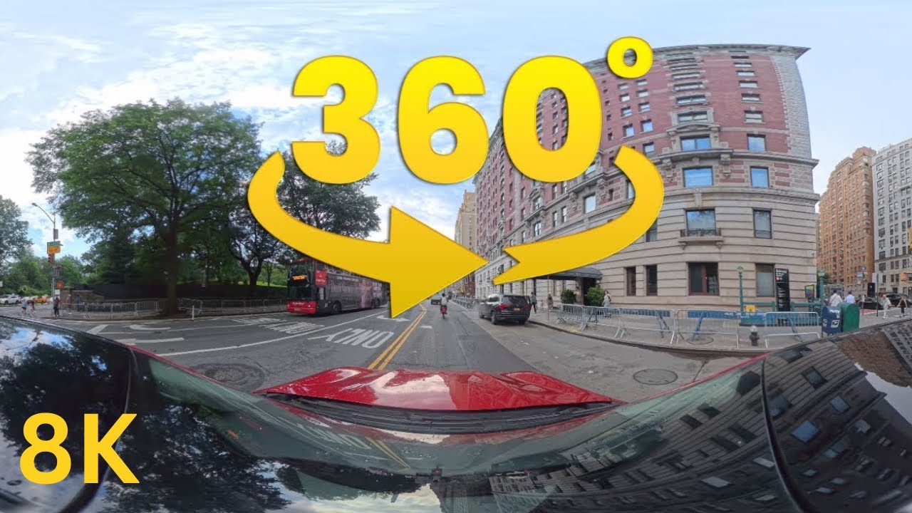 360° VR NYC Drive - Central Park West 8k