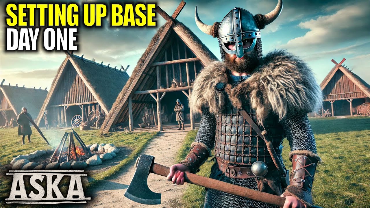 Day 1 of This Awesome New Viking Survival Game | ASKA Gameplay | Part 1