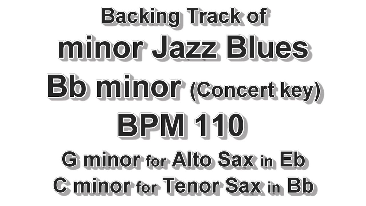 Bb minor Jazz Blues - BPM 110 - Backing Track