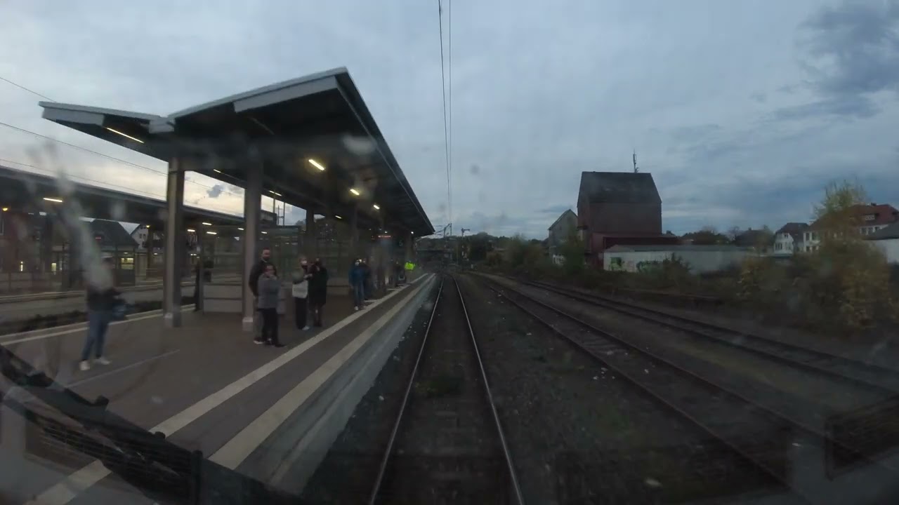 Führerstandsmitfahrt RB73 - Lemgo nach Bielefeld | Herbst Dämmerung 2022 | Der Lipperländer