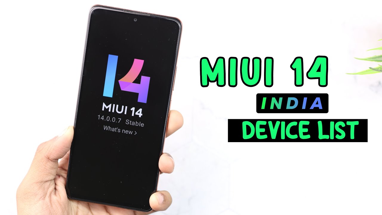 INDIA MIUI 14 New Update Device List | MIUI 14 Update India