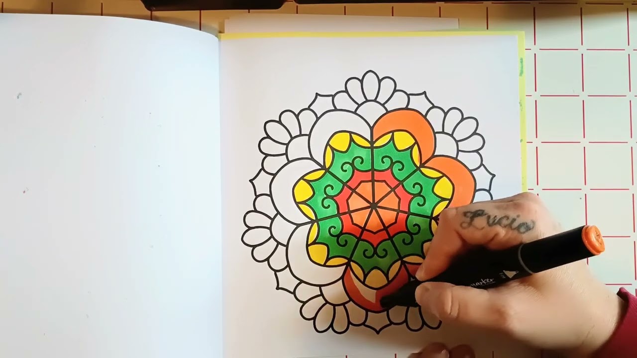 Mandala coloring relax 💓💓 iscriviti al canale grazie 😘