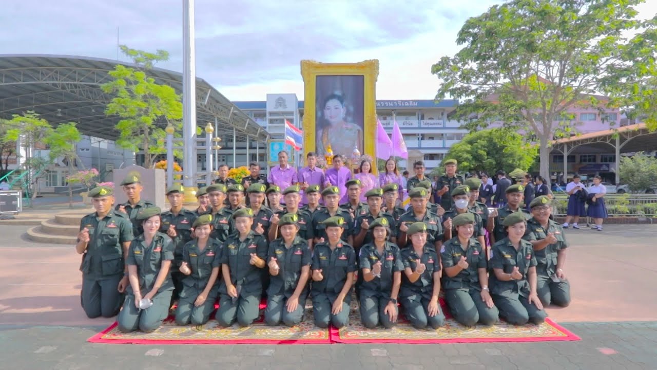 พิธีถวายพระชัยมงคล สมเด็จพระนางเจ้าสุทิดาฯ โรงเรียนวรนารีเฉลิม จังหวัดสงขลา