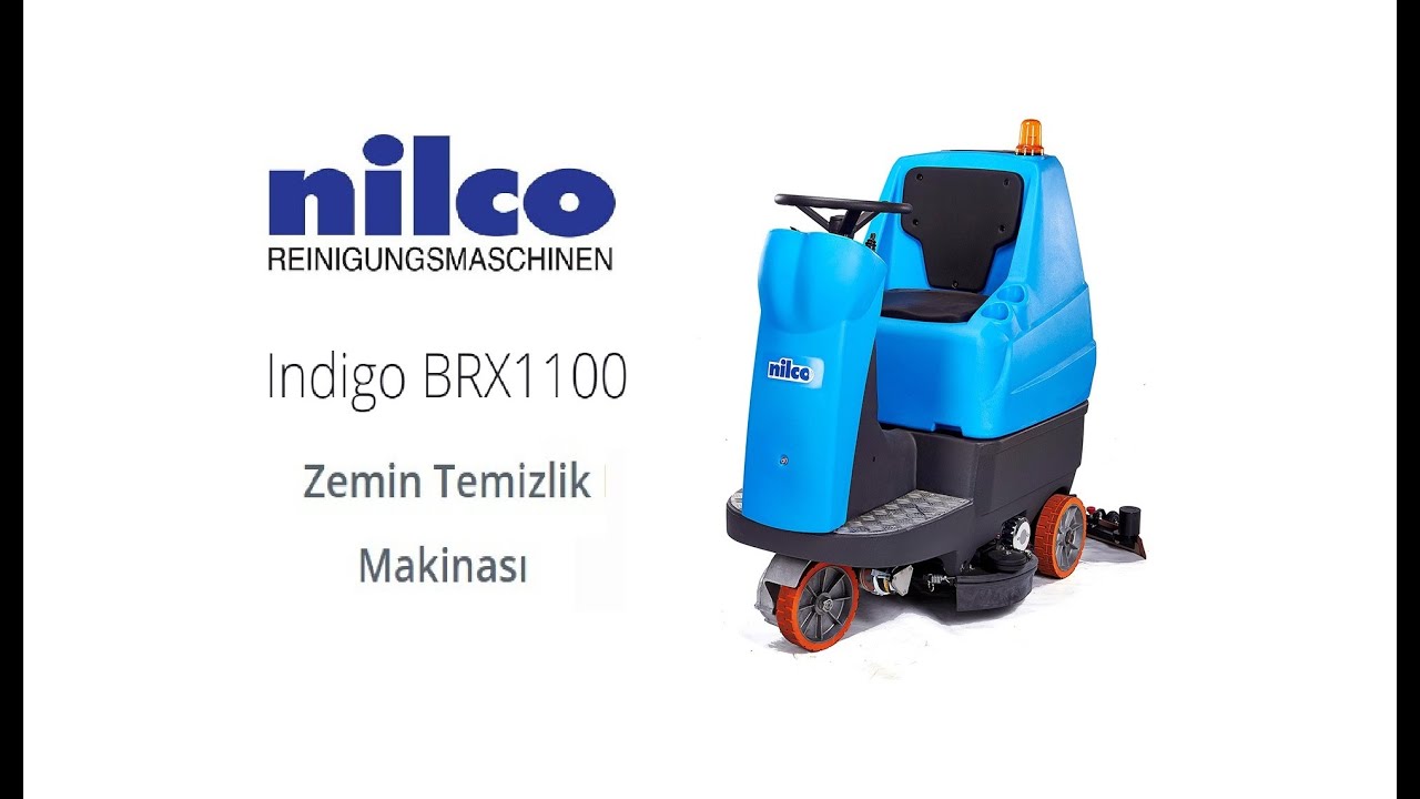 Nilco İndigo BRX 1100/1180 Binicili Yer Yıkama Makinası / Temizlik Makinası - Balkaya Makina