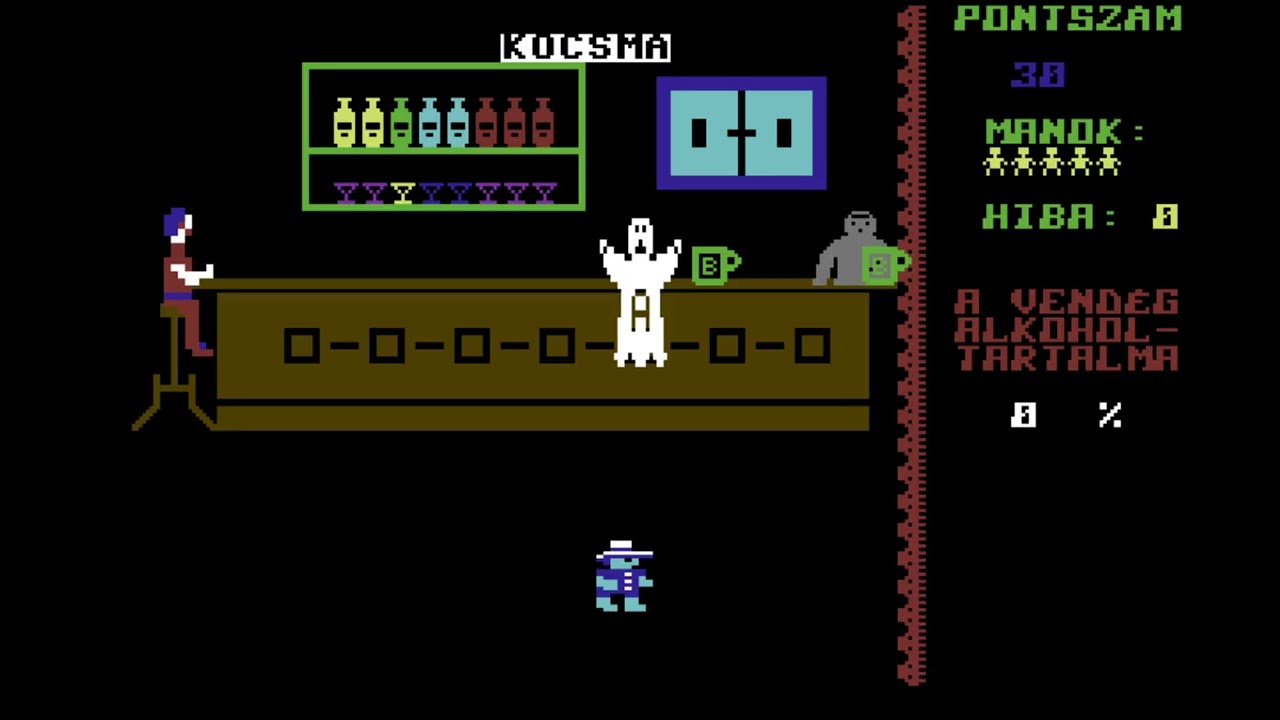 C64 Game: Az Alkohol Szelleme (The Spirit of Alcohol)