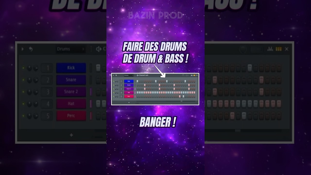Comment FAIRE des DRUMS pour la DRUM & BASS !#dnb #dnbmusic