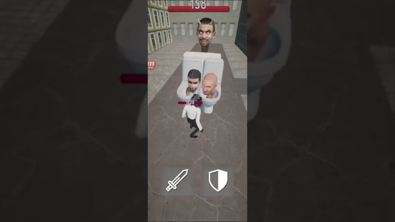 Playing toilet fight open world