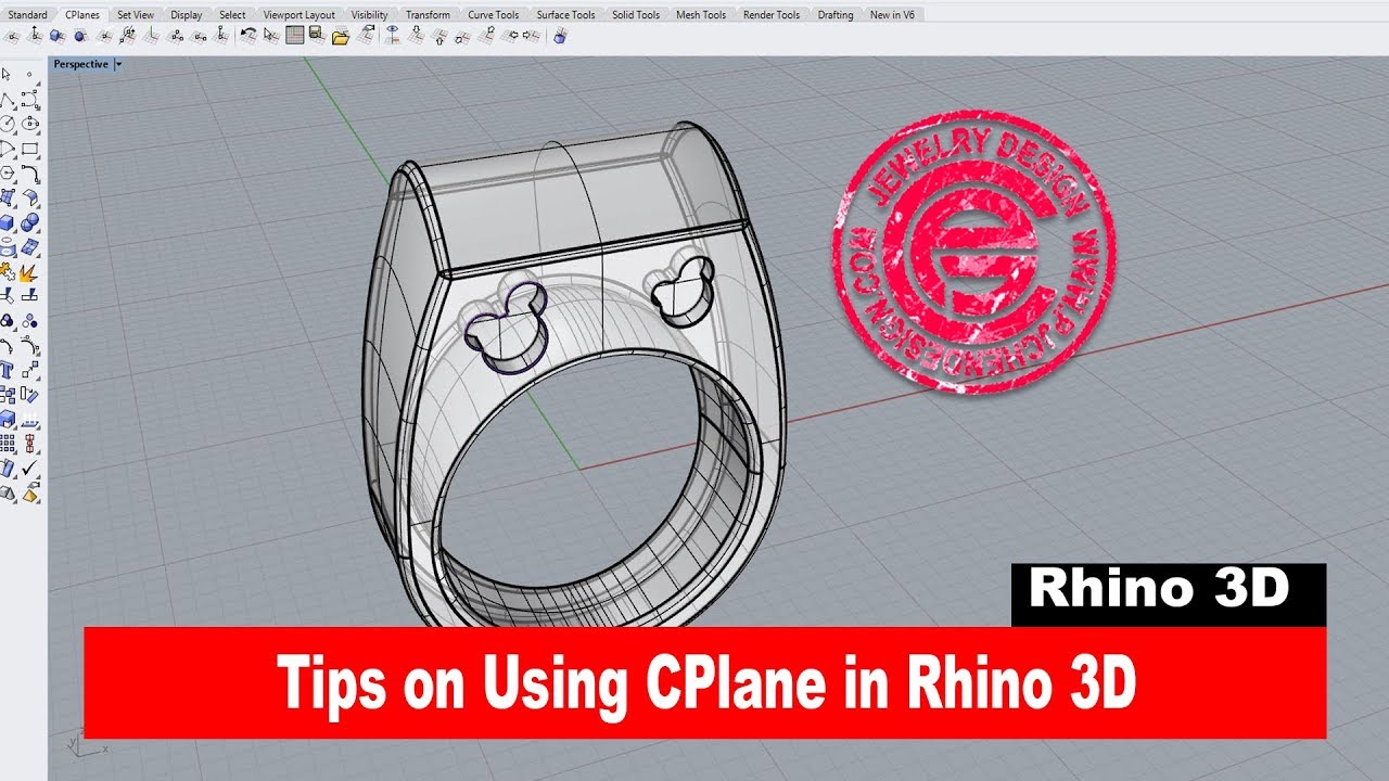 Rhino 3D CAD Technique #14: Tips on using CPlane in Rhino 3D