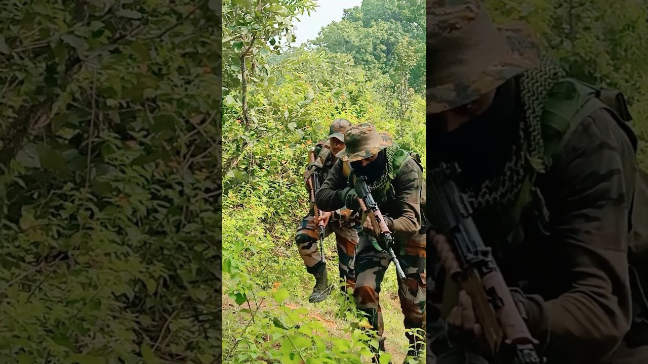 During search operation in the forest original video clip#India reserve battalion#force#shortvideo